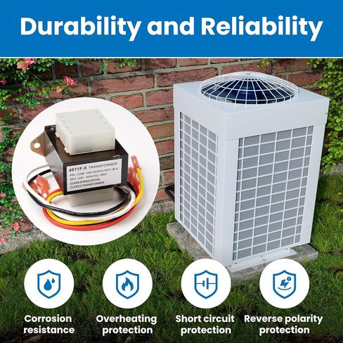 46-24124-06 4011F-5 محول HVAC 120 فولت إلى 24 فولت 40VA بديل لفرن Rheem Ruud، أجزاء فرن Basler Electric BE161640GDD، محول فرن HVAC 4011F-5، حامل بفتحتين in Kuwait