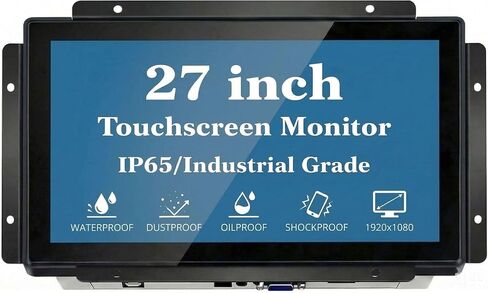 27 بوصة مفتوحة الإطار شاشة تعمل باللمس ، شاشة تعمل باللمس الصناعية 1920x1080 الدقة 16: 9 نسبة العرض إلى ارتفاع المياه ، فيسا+لوحة ، للمصنع ، كشك ، أتمتة ، 7x24 ساعات العمل in Kuwait