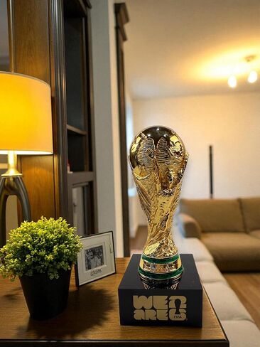 الإصدار الرسمي لكأس العالم FIFA 2026 - كأس ثلاثي الأبعاد مقاس 7.5 بوصة مع قاعدة أكريليك - عنصر جامعي خالد من سبائك الزنك الفاخرة - نسخة طبق الأصل من كأس العالم FIFA مثالية للمكتب أو كهف الرجال أو تذكارات كرة القدم in Kuwait