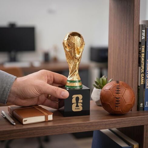 الإصدار الرسمي لكأس العالم FIFA 2026 - كأس ثلاثي الأبعاد مقاس 7.5 بوصة مع قاعدة أكريليك - عنصر جامعي خالد من سبائك الزنك الفاخرة - نسخة طبق الأصل من كأس العالم FIFA مثالية للمكتب أو كهف الرجال أو تذكارات كرة القدم in Kuwait