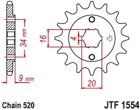Compatible with 2005-17 TTR230 TTR 230 1985 DT200 JT High Carbon Steel 13T Front Sprocket in Saudi Arabia
