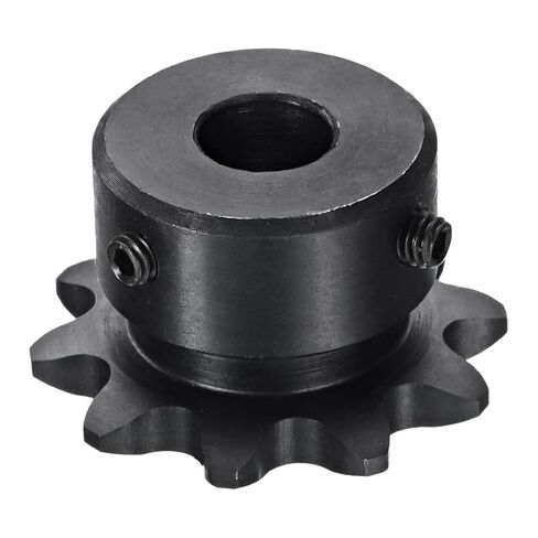 uxcell #35 Chain Roller Sprocket B Type, 3/8" Bore 10 Tooth Single Strand Chain Sprocket, Carbon Steel with Set Screws in Saudi Arabia