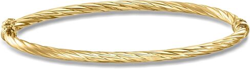 Ross-Simons Italian 14kt Yellow Gold Twisted Bangle Bracelet in Saudi Arabia