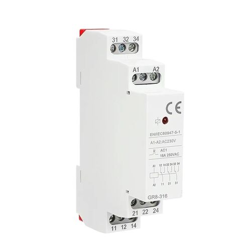 GR8 AC110V 230V مرحل مساعد مرحل متوسط ​​8A 16A SPDT مفتاح مرحل إلكتروني (AC230V، GR8-208) in Kuwait