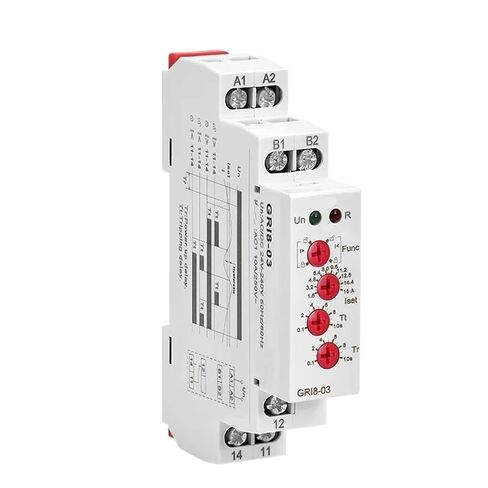 GRI8 نطاق مراقبة التتابع الحالي مفتاح التيار الزائد 0.05A-16A AC24-240V أو DC24V (GRI8-04,0.2-2A) in Kuwait