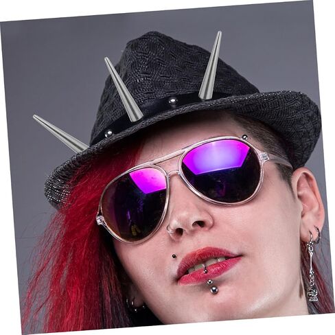 DOITOOL 10pcs Silver Punk Metal Rivets Studs for Clothing and Bags DIY Crafting Spikes for Jackets and Backpacks, Decorative Metal Studs Accessories for Punk Style in Kuwait