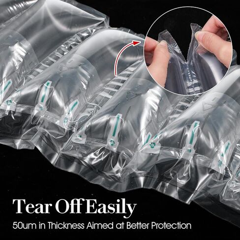 400 Pcs Bubble Wrap Packing Inflatable Air Pillows with Pump for Shipping Supplies Alternative to Packing Peanut Box Filler Purse Stuffer Heavy Duty 7.8x3.5 Inch in Kuwait