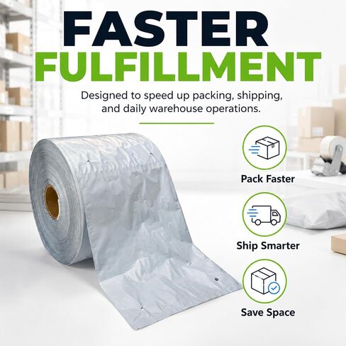 Versatile White Poly Mailer Roll 18x24in 900 Pack, Shipping Package Bags for Clothes, Books, Accessories, Business, Waterproof Poly Bags for Small Business, Mailing Bags in Kuwait