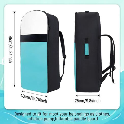 Inflatable Paddle Board Backpack 36x16x10 inch - Oxford Cloth Travel Storage Bag for SUP Surfboard Accessories in Kuwait