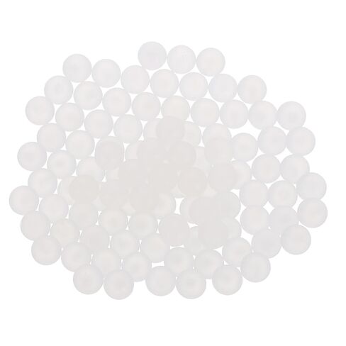 Generic 300pcs PP Plastic Bearing Balls 6mm Solid Plastic Balls, Precision Bearing Ball, White in Kuwait