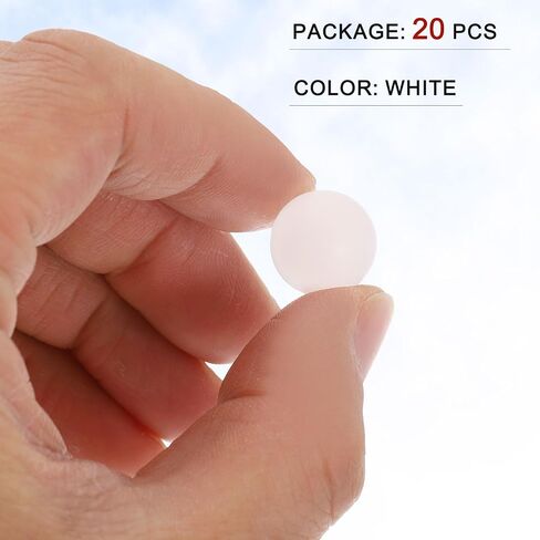 Generic 20pcs PP Plastic Bearing Balls 9/16" (14.288mm) Solid Plastic Balls, Precision Bearing Ball, White in Kuwait