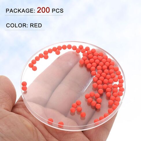 Generic 200pcs PP Plastic Bearing Balls 4mm Solid Plastic Balls, Precision Bearing Ball, Red in Kuwait