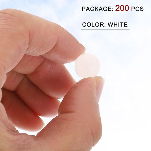 Generic 200pcs PP Plastic Bearing Balls 1/2" (12.7mm) Solid Plastic Balls, Precision Bearing Ball, White in Kuwait