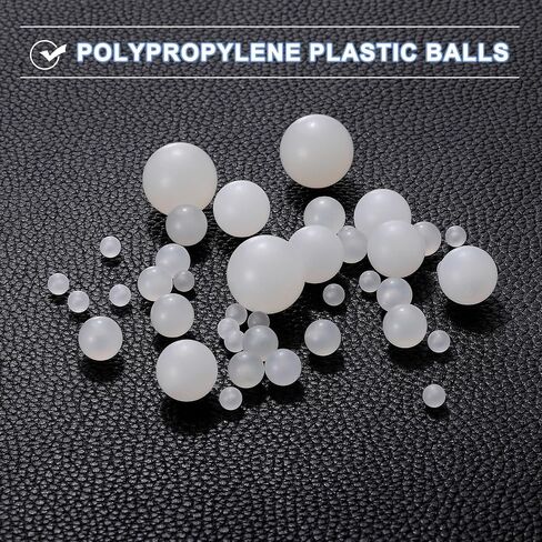 Generic 100pcs PP Plastic Bearing Balls 1/2" (12.7mm) Solid Plastic Balls, Precision Bearing Ball, White in Kuwait