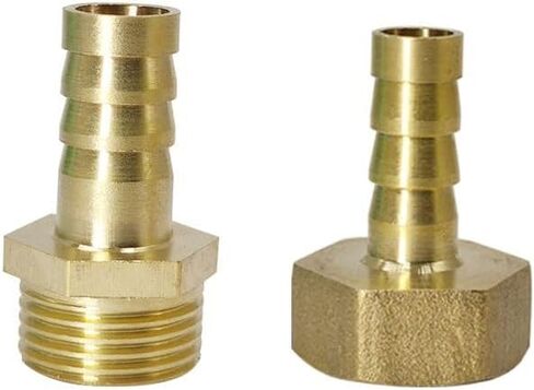1PCS Brass Hose Connector 6 8 10 12 14mm Barb Tail 1/8“1/4"3/8“1/2" Pagoda Male/Female Thread Air Gas Water Pipe Barb Fitting Coupler(PC,8MM_1/2") in Kuwait