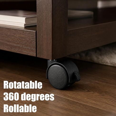 4pcs 360° Swivel Caster Wheels, 1.5in Locking Casters with 6mm/0.24in Diameter Stem Heavy Duty Replacement Castor Wheels for Furniture Carts Cabinets Coolers Shelves with Reserved Holes in Kuwait