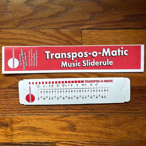 Transpos-O-Matic Music Slide Rule (Chord Finder Tool for Guitar, Piano & Songwriting) – Transpose Chords Easily & Learn Basic Music Theory, Chords, Scales & Key Signatures in Kuwait
