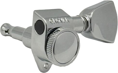 Grover 502CK ROTO-GRIP قفل موالفات الجيتار الدوارة، مجموعة آلات الضبط 3+3 18:1 مفاتيح ضبط الكروم ورؤوس الموالفة وزر حجر الزاوية مع حزمة قماش Tonebird Dunlop البولندية in Kuwait