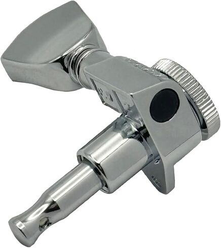 Grover 502CK ROTO-GRIP قفل موالفات الجيتار الدوارة، مجموعة آلات الضبط 3+3 18:1 مفاتيح ضبط الكروم ورؤوس الموالفة وزر حجر الزاوية مع حزمة قماش Tonebird Dunlop البولندية in Kuwait