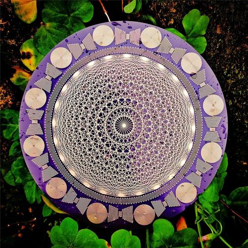12.8cm Multi-Wave Oscillator Polarizing Disk, Coil Energy Harmonizer, Double-Sided Decorative Pattern, with Harmonic Balancing & Water Energization, for Meditation, Crystal Lovers Gift in Kuwait