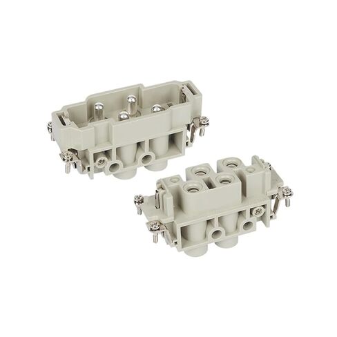 موصل مستطيل للخدمة الشاقة HDC HK-004/2-M/F قابس 10A أساسي in Kuwait