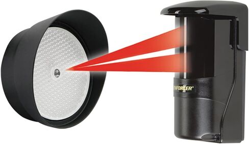 Seco-Larm E-931-S50RRGQ Reflective Photoelectric Beam Sensor – 50 ft Range, UL325 Monitored Safety Photo Eye for Gates & Garage Doors in Kuwait