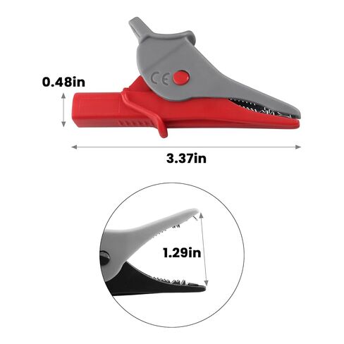 مشابك التمساح AC285 متعددة المقاييس، مشبك التمساح الآمن لمشابك التمساح AC285 SureGrip، متوافقة مع مؤشر دوران مرحلة Fluke الذي يستخدم مع سلاسل اختبار TL222 وTL224 in Kuwait