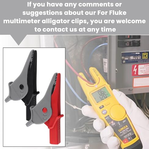 مشابك التمساح AC285 متعددة المقاييس، مشبك التمساح الآمن لمشابك التمساح AC285 SureGrip، متوافقة مع مؤشر دوران مرحلة Fluke الذي يستخدم مع سلاسل اختبار TL222 وTL224 in Kuwait