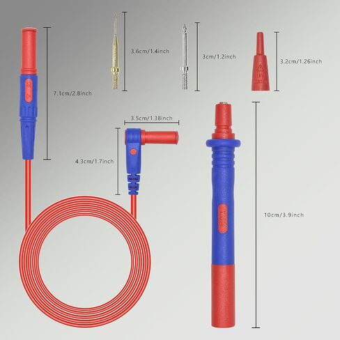 مجموعة أدوات اختبار متعددة القياسات من ZIBOO KIT-17، سلاسل اختبار سيليكون احترافية وفائقة النعومة، سلاسل رقمية متعددة مع رؤوس مجسات متعددة حادة للغاية وقابلة للاستبدال، مجموعة من 10 قطع in Kuwait