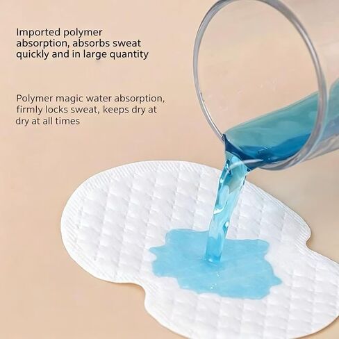 10PCS Disposable Underarm Sweat Pads, Self-Adhesive Invisible Armpit Sweat Shields for Men Women, Ultra Thin Absorbent Anti-Odor Sweatproof Liners for Shirts Dresses Workout Daily Travel in Kuwait