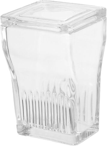 Gadpiparty Glass Microscope Slide Staining Jar 9pcs Set with Lab Slide Rack and Cover, High Transparency Glass Staining Container for Laboratory Specimen Storage and Research Use in Kuwait