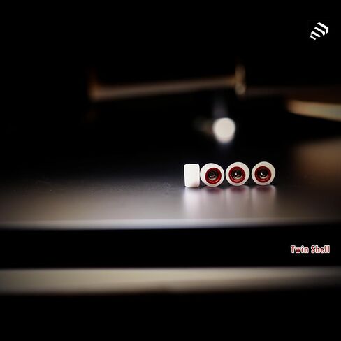 Noahwood Fingerboard Pro Wheel Finger Skateboard Extreme Sports عجلات انزلاقية متينة قبضة قوية مصنوعة يدويًا تتفوق على البولي يوريثين 7.62 مم شيل مزدوج عجلة بيضاء وحمراء in Kuwait
