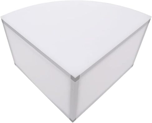 ProX XSA-2X2-16QR Lumo Stage Acrylic Platform 2'x2'x16" Rounded Cube Section Riser for LED Lighting Dance Floor - Includes (3) Side Panels in Saudi Arabia