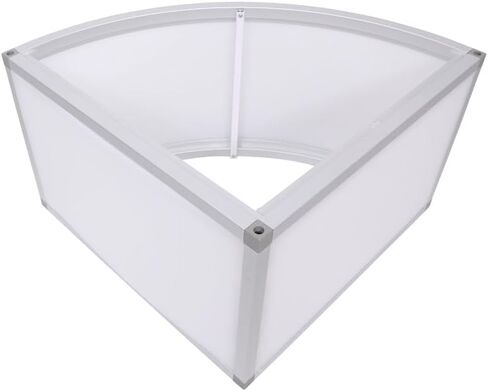 ProX XSA-2X2-16QR Lumo Stage Acrylic Platform 2'x2'x16" Rounded Cube Section Riser for LED Lighting Dance Floor - Includes (3) Side Panels in Saudi Arabia