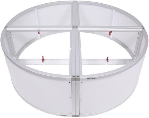 ProX XSA-2X2-16QR Lumo Stage Acrylic Platform 2'x2'x16" Rounded Cube Section Riser for LED Lighting Dance Floor - Includes (3) Side Panels in Saudi Arabia
