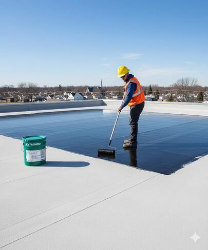 Tremco TREMproof 250GC Roller Grade Waterproof Coating for Concrete and Foundations – Flexible, Rapid Curing, Modified Polyurethane, 5 Gallon Pail in Kuwait