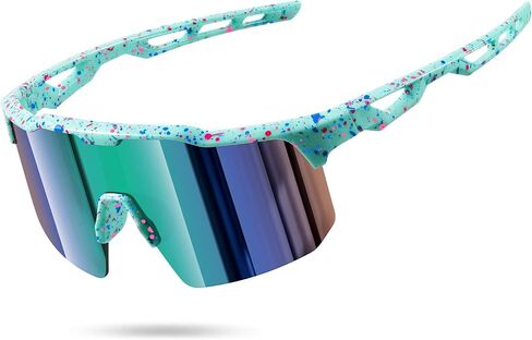KUGUAOK Youth Baseball Sunglasses for Boys Girls Softball Cycling Sports Sun Glasses for Kids Lightweight Frame Goggles-A in Kuwait