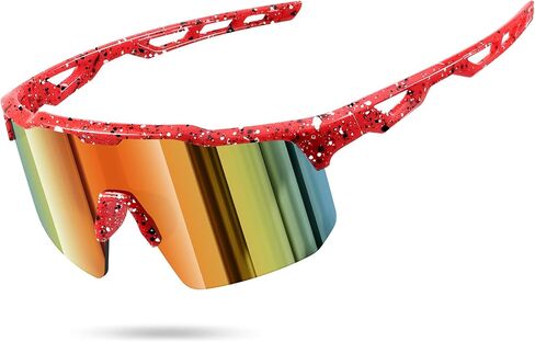 KUGUAOK Youth Baseball Sunglasses for Boys Girls Softball Cycling Sports Sun Glasses for Kids Lightweight Frame Goggles-A in Kuwait