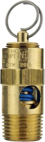 New 3/8" ASME Brass Safety relief Valve 100 PSI American made Compressed air 3/8 pop off valve in Kuwait