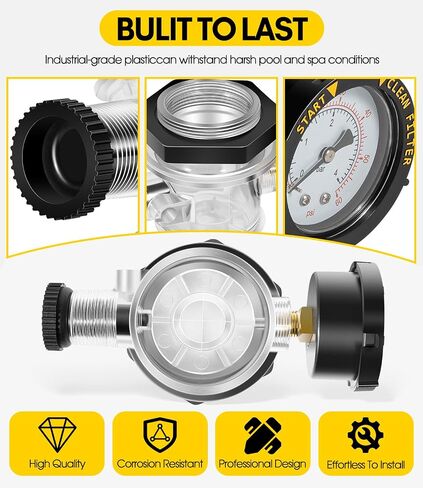 273564Z Manual Air Relief Valve Replacement/Pressure Release Assembly with Gauge for Triton II, TR100C, TR140C Pool & Spa Sand Filters in Kuwait