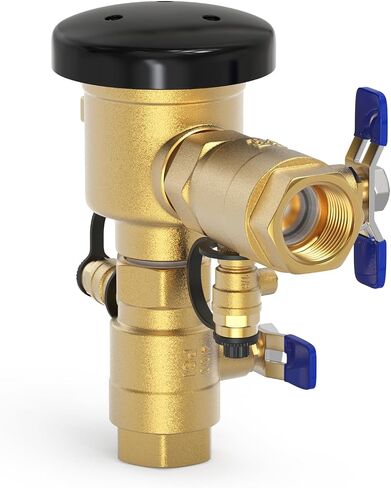 TAISHER 1" Heavy-Duty Brass Pressure Vacuum Breaker- 400 PSI Max Backflow Prevention Valve for Irrigation Systems & Commercial Water with Insulated Freeze Protection Cover Kit in Kuwait