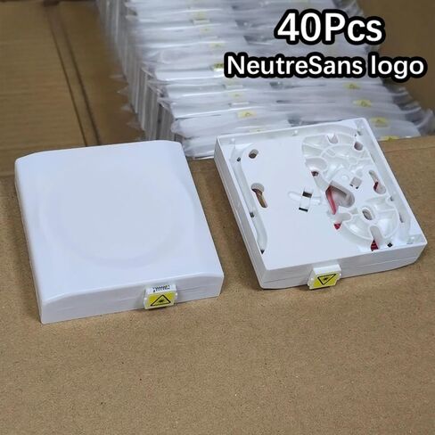 مجموعة صناديق PTO أحادية الوضع SC/FTTH، قابس ألياف بصرية للحائط SC محايد بدون علامات 40 قطعة in Kuwait