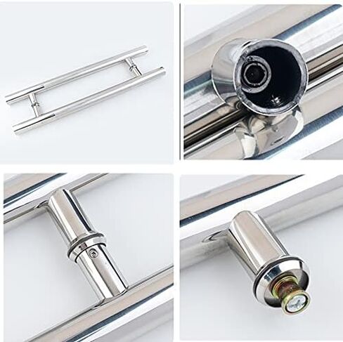 Premium Shower Door Handle Replacement - Glass Door Knobs for Bathroom & Interior/Exterior Push-Pull Doors (Size: 180mm x 300mm) - Durable & Stylish Hardware in Kuwait