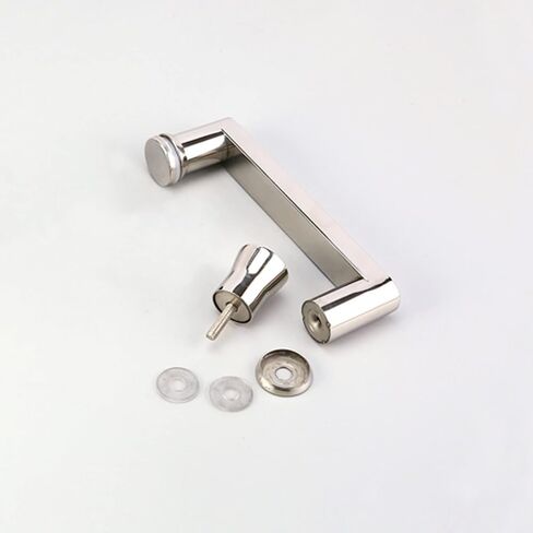 Push and Pull Shower Glass Door Pull Handles,Heavy Duty Stainless Steel Bathroom Shower Pull Push Doorknob-145Mm in Kuwait
