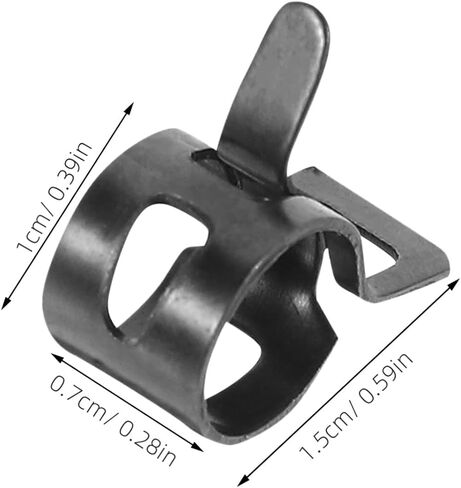 MAGICLULU 100pcs Spring Hose Clamps Band Type Fuel Line Vacuum Water Pipe Clamp Fastener with Steel Material for Industrial and Plumbing Use in Kuwait