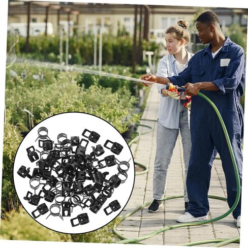 MAGICLULU 100pcs Spring Hose Clamps Band Type Fuel Line Vacuum Water Pipe Clamp Fastener with Steel Material for Industrial and Plumbing Use in Kuwait