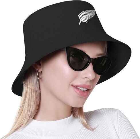 New Zealand Maori Fern Bucket HatUnisex Packable Outdoor Fashio Sunshade Fisherman Hat in Kuwait