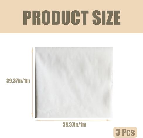 3 Pcs Nylon Mesh Fabric, 39.37 X 39.37 Inch Fine Mesh Fabric Sheet, Reusable Strainer Cloth for Milk Wine Juice (200 Mesh) in Kuwait