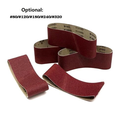 3PCS 75x457mm Sanding Belts Polishing Grinding Woodworking Sandpaper Abrasive Multifunctional Belts(320Grit 3pcs) in Kuwait