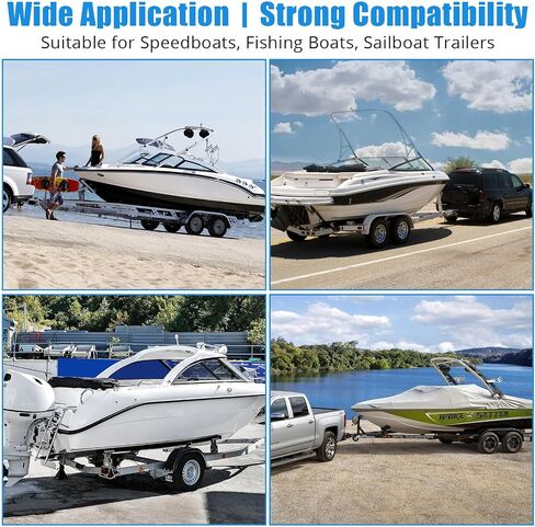 GarveeTech Adjustable Boat Trailer Guide Poles, Rustproof Galvanized Steel Trailer Guide-Ons with PVC Protection, Universal for Ski Boats, Fishing Boats, Sailboat Trailers in Kuwait